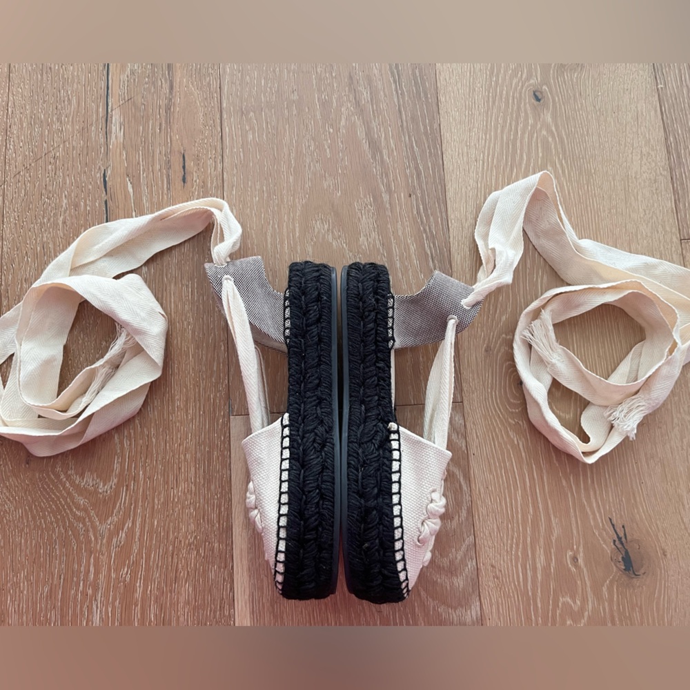 Tory Burch Woven Double T Espadrilles - Picture 7 of 12